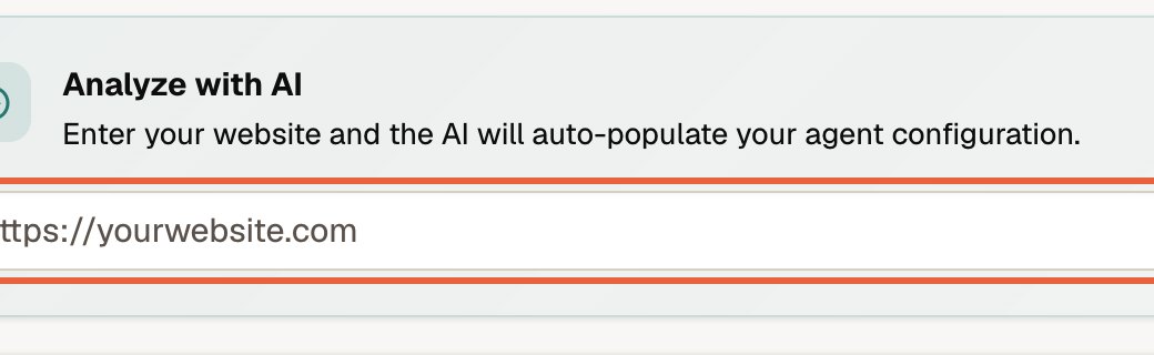 Step 2: type your website address and press Analyze website